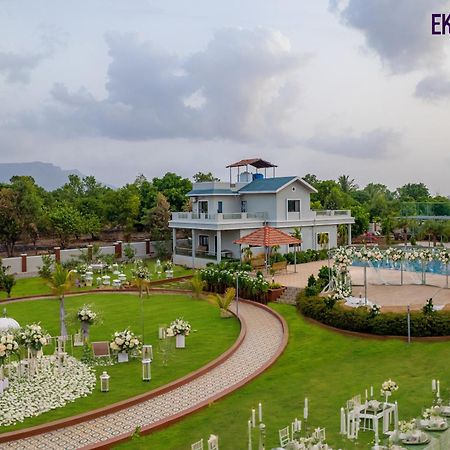 Ekostay Gold Palm Estate I Cricket Turf I Rain Dance I 2 Acre Property Karjat Exteriör bild
