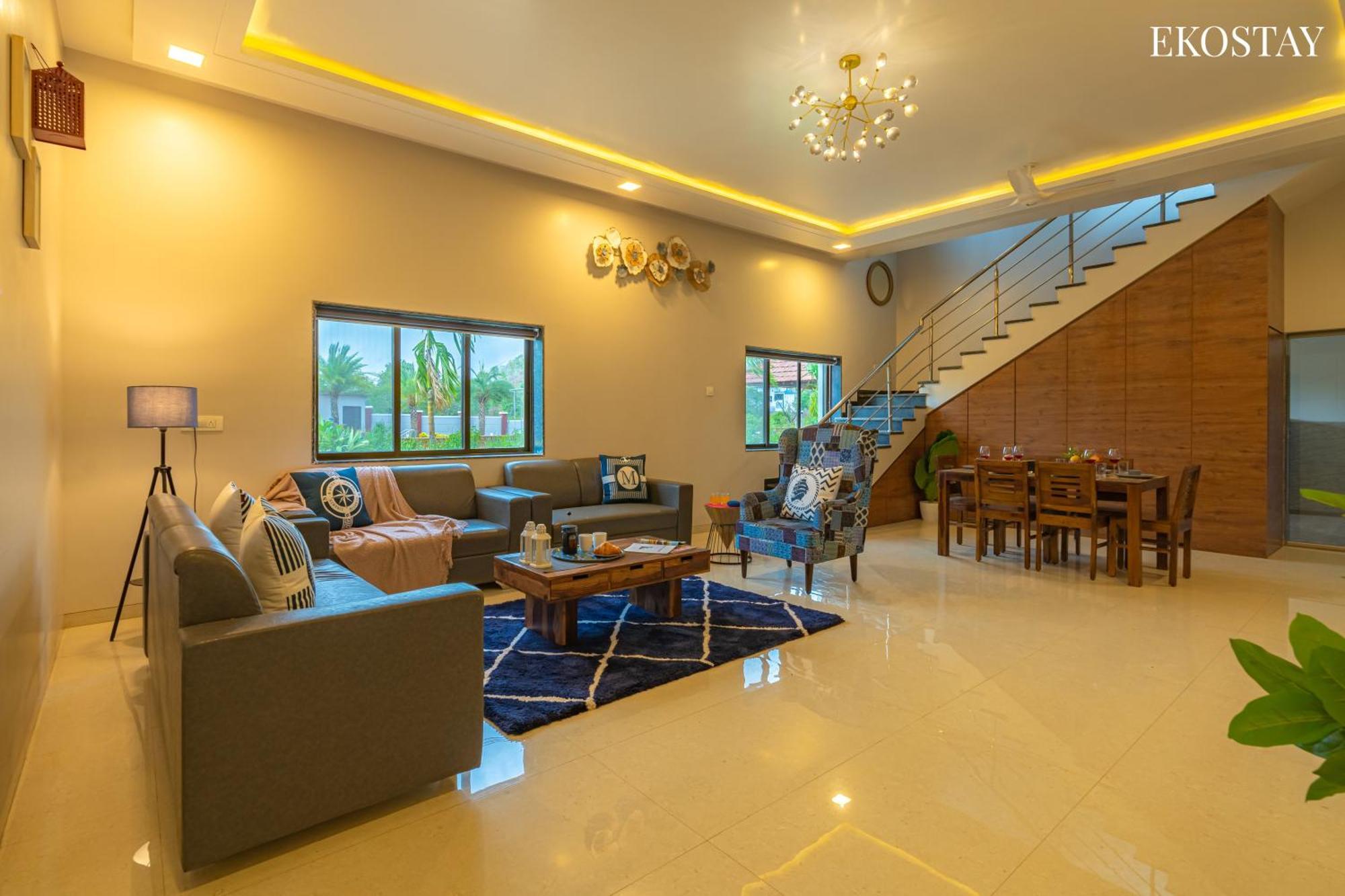 Ekostay Gold Palm Estate I Cricket Turf I Rain Dance I 2 Acre Property Karjat Exteriör bild